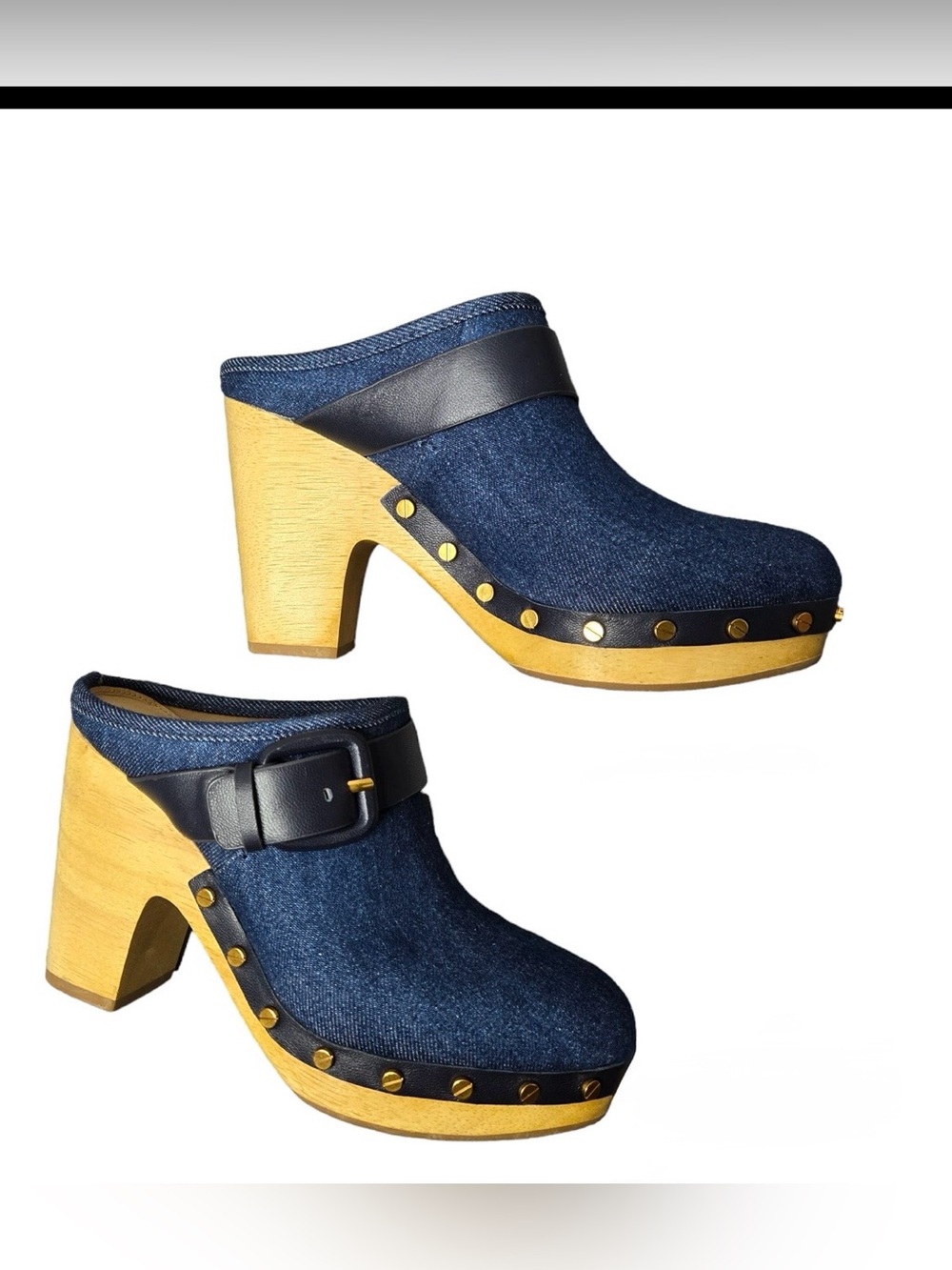 Veronica Beard Dacey Denim Clog